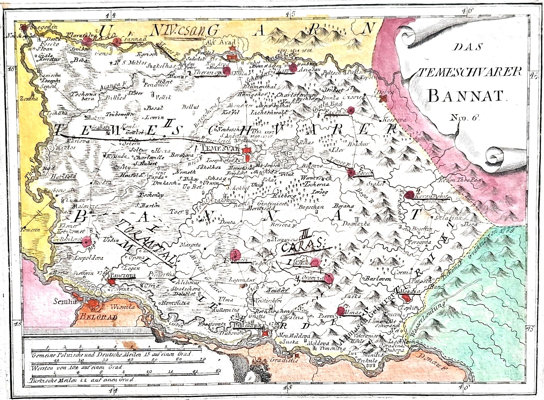 Das Temeschvarer Bannat, Nro. 6, Franz Johann Joseph von Reilly © transylvaniadigitalantiques.com