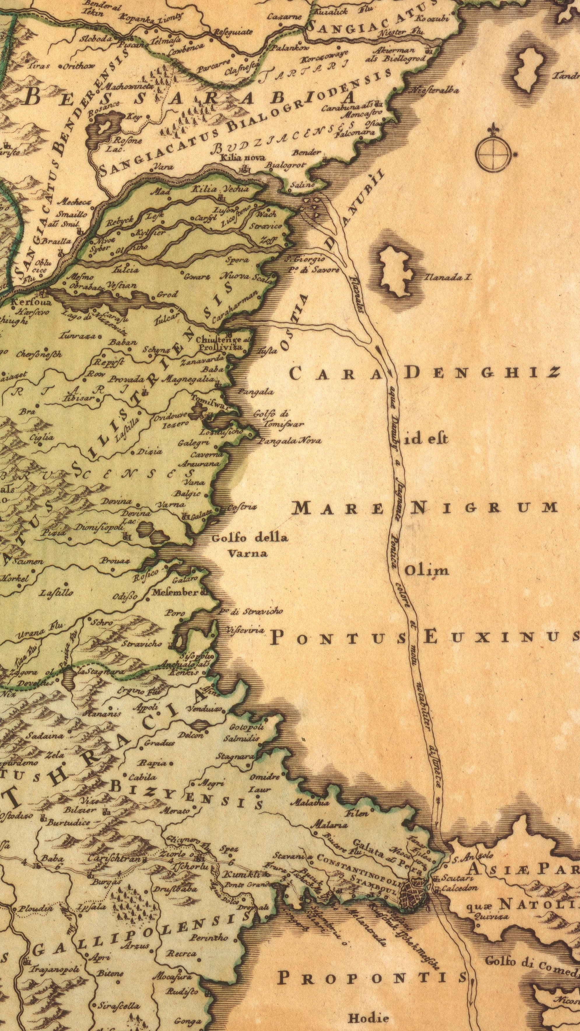 Johann Baptist Homann, Details Danube Constantinople Route